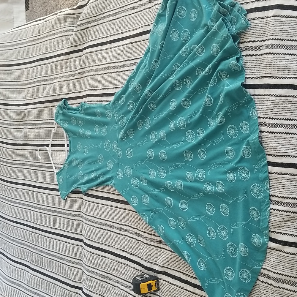 Teal Effie's Heart dress medium with pockets
